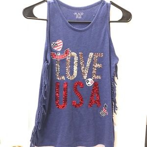 🦄4/$20⭐️FINAL PRICE⭐️Girls tank with fringe